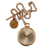 ORIOSA GOLD PLATED OPEN FACED POCKET WATCH