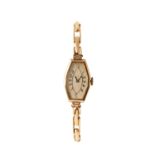 9CT GOLD LADY'S BRACELET WATCH