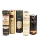 SINGLE MALT WHISKY: FIVE BOTTLES OF SCOTCH WHISKY