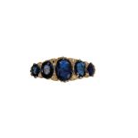 FIVE STONE SAPPHIRE RING