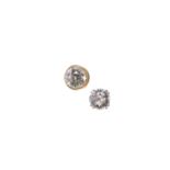 PAIR OF DIAMOND EAR STUDS