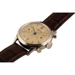 MINERVA CHRONOGRAPH GENTLEMAN'S STAINLESS STEEL WRISTWATCH