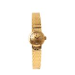 OMEGA LADYMATIC 18CT GOLD BRACELET WATCH