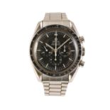 RARE OMEGA SPEEDMASTER PROFESSIONAL CHRONOGRAPH GENTLEMAN'S STAINLESS STEEL BRACELET WATCH