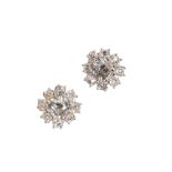 DIAMOND CLUSTER EAR STUDS