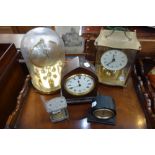 A 19TH CENTURY MAHOGANY CASED MANTEL CLOCK and similar clocks