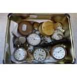 A COLLECTION OF POCKET WATCH PARTS