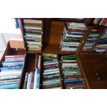 A LARGE COLLECTION OF BOOKS, including art and design (contents of oak bookcase)