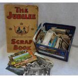 A COLLECTION OF POSTCARDS, to include the Jubilee Scrapbook dated 1910-1935