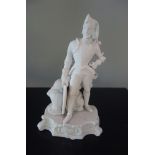 A PARIAN STUDY OF A KNIGHT IN ARMOUR, 20.5cm high