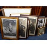 A COLLECTION OF PICTURES AND PRINTS, including period photographs of royalty