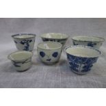 A CHINESE BLUE AND WHITE RICE BOWL and others similar (6)