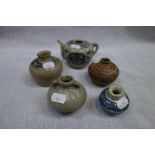 A CHINESE MINIATURE BLUE AND WHITE TEAPOT and similar ceramics