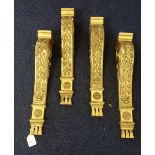 A SET OF FOUR EDWARDIAN GILTWOOD CORBELS, each 45.5cm high