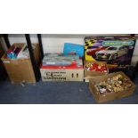 A COLLECTION OF VINTAGE TOYS to include Lego, Airfix Concorde, Scalextric, dolls, annuals and