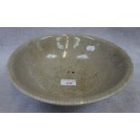 A CHINESE CRACKLE-GLAZE BOWL, 27 cm dia