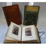 A PHOTO CARTE DE VISITE ALBUM c. 1870's and two books (3)