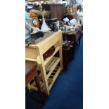 A VICTORIAN MAHOGANY PEMBROKE TABLE, 106cm wide, a walnut bureau, an occasional table and a modern