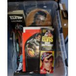 ELVIS PRESLEY; A COLLECTION OF LP RECORDS, books and printed ephemera
