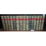 A COLLECTION OF DICKENS'S WORKS, pub Chapman & Hall, green calf with marbled boards, 15 vols