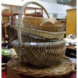 A COLLECTION OF VINTAGE BASKETS