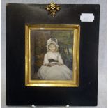 AFTER JOSHUA REYNOLDS, A MINIATURE PORTRAIT 'PENELOPE BOOTHBY, AGED 4', 9.4cm high x 8cm wide sealed