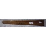 A VICTORIAN WOODEN PAGE TURNER in the form of a long glove, 42.5cm long