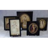 A COLLECTION OF 19TH CENTURY MINIATURE PORTRAITS OF THE VERNER FAMILY, to include James Verner