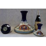 A PUSSER'S RUM NELSON'S FLAGSHIP DECANTER, BY WADE, full with box, a similar miniature example and a