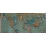 A VINTAGE MAP OF THE WORLD IN RELIEF, by Aero Service Corporation (examine)