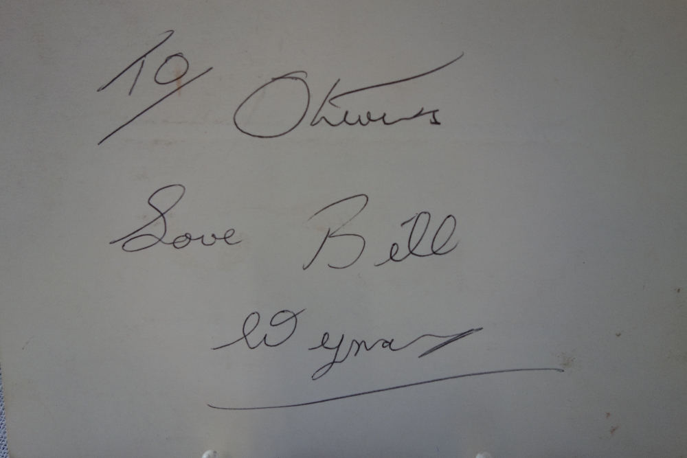 ROLLING STONES INTEREST; A SIGNED INVITATION BY 'BILL WYMAN'