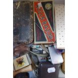 A VINTAGE PARKER PEN, a Rolls razor and a collection of collectibles