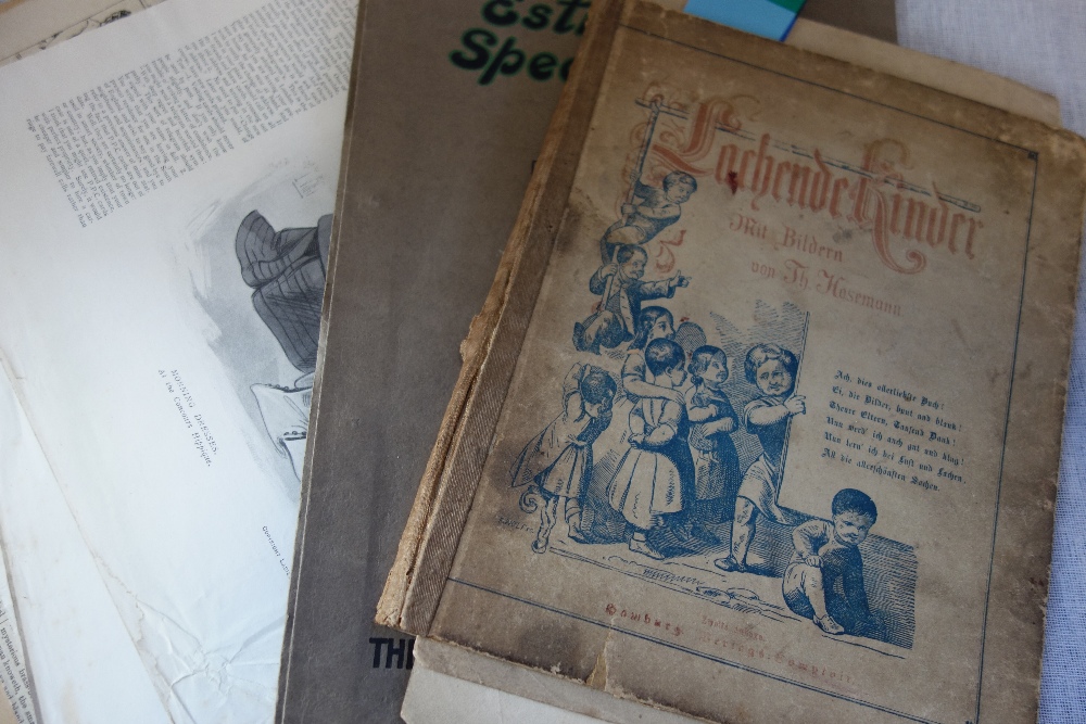 A COLLECTION OF 19TH CENTURY NURSERY VERSES, 'Dame Hicket, prints, cuttings and ephemera