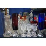 A COLLECTION OF GLASSWARE