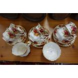 A ROYAL ALBERT OLD COUNTRY ROSES TEA SET