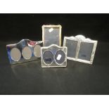 A COLLECTION OF SILVER AND PLATED PHOTOGRAPH FRAMES
