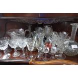 A COLLECTION OF 19TH CENTURY AND LATER GLASSWARE