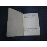 G B SHAW: ''BACK TO METHUSELAH'', Constable and Company 1921