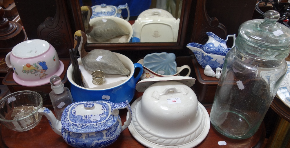 A SHELLEY NURSERY CHAMBER POT with Mabel Lucie Attwell pixie decoration and a further collection