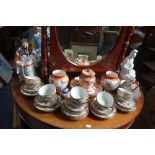 A COLLECTION OF ORIENTAL DECORATIVE CERAMICS, including an eggshell tea service