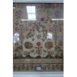 AN EARLY 19TH CENTURY SAMPLER "Ann Charlotte Tostevin's Work done in her Sixteen Year (