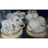 A COALPORT PAGEANT TEA SET and a Royal Albert Burlington tea set