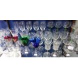 A COLLECTION OF DRINKING GLASSES