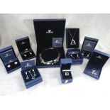 SWAROVSKI: A collection of jewellery, all in fitted presentation boxes consisting of three pairs