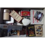 A COLLECTION OF VINTAGE LIGHTERS to include miniature bottles, guns and Zippo style lighters