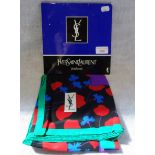 AN YVES SAINT LAURENT SCARF with original packaging