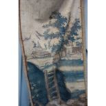 A SECTION OF 18TH CENTURY TAPESTRY and a similar wall hanging (2) £30-60