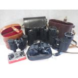 A PAIR OF CARL ZEISS BINOCULARS IN CASE and others