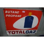 A FRENCH 'TOTALGAZ' TIN SIGN