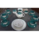 A COLLECTION OF DENBY GREEN WHEAT TEAWARE